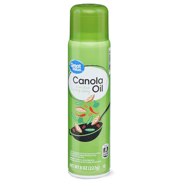 Great Value Canola Oil Non-Stick Cooking Spray, 8 oz