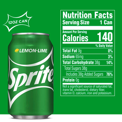 Sprite Lemon Lime Soda 12 fl oz, 24 Ct