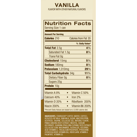 Starbucks Doubleshot Energy Vanilla Energy Coffee Beverage, 15 fl oz.