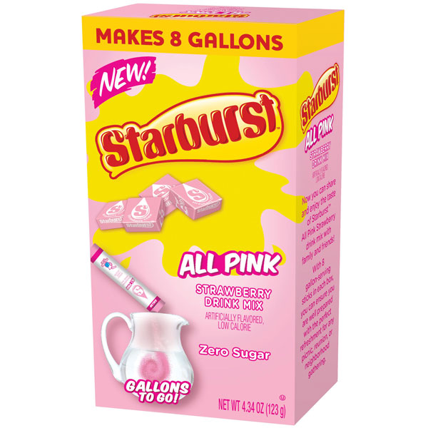 Starburst All Pink, Powdered Drink Mix, Water Flavoring, 4.34 oz