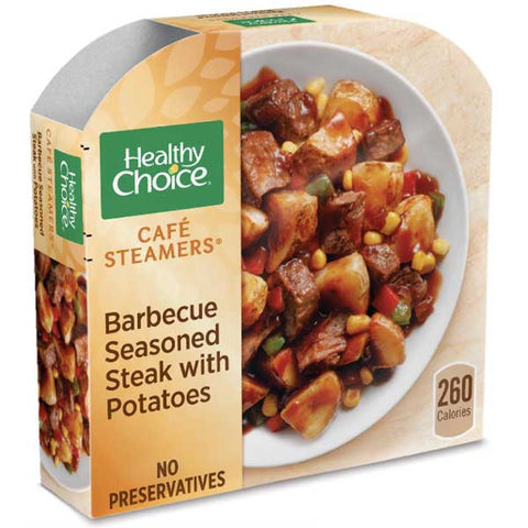 Healthy Choice Barbecue Seasoned Steak with Potatoes, 9.5 oz - Water Butlers