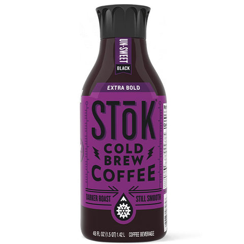 SToK Cold Brew Coffee, Un-Sweet Extra Bold, 48 oz.