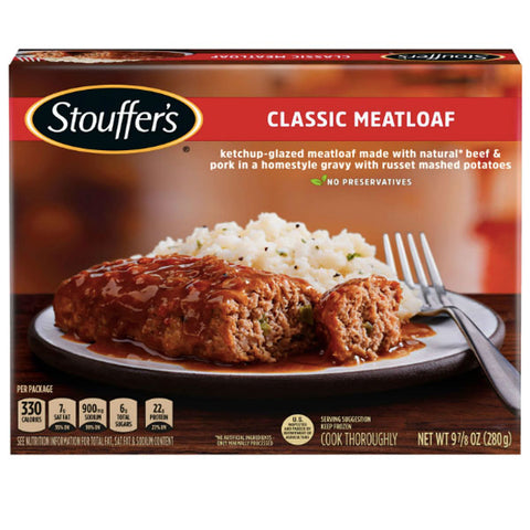 Stouffer's Classic Ketchup Glazed Meatloaf Meal, 9.875 oz