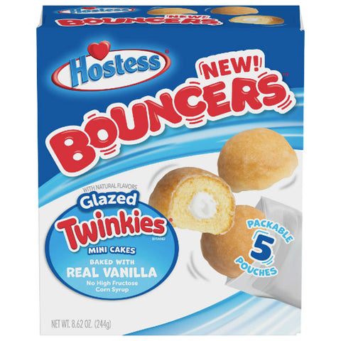 Hostess Bouncers Glazed TWINKIES Mini Cakes, 5 Count