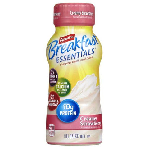 Carnation Breakfast Essentials Creamy Strawberry 8 oz. 6 Ct - Water Butlers