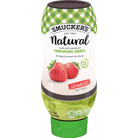 Smucker's Natural Strawberry Squeezable Fruit Spread, 19oz