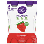 Dannon Light & Fit Strawberry Protein Yogurt Smoothies, 7 oz, 4 Ct - Water Butlers