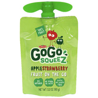 GoGo squeeZ Applesauce, Apple, Banana, Strawberry 3.2oz, 12 Ct - Water Butlers