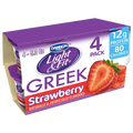 Dannon Light & Fit Greek Yogurt, Strawberry, 4Ct