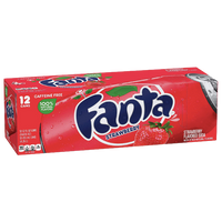 Fanta Cans Strawberry 12fl oz, 12 Ct - Water Butlers