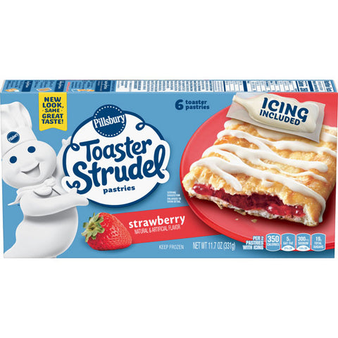 Pillsbury Toaster Strudel Strawberry Toaster Pastries, 6 Ct