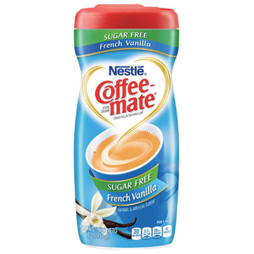 Nestle Coffee Mate French Vanilla Sugar Free Powder Coffee Creamer, 10.2 oz