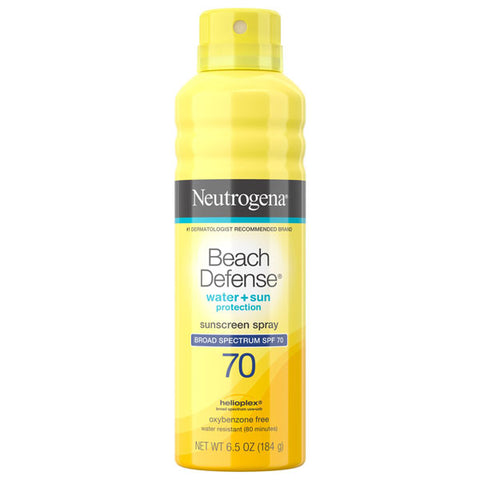 Neutrogena SPF 70, Beach Defense Oil-Free Body Sunscreen Spray, 6.5 oz