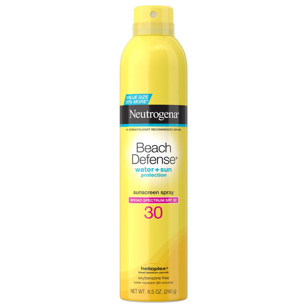 Neutrogena, SPF 30, Beach Defense Spray Body Sunscreen, 8.5 oz