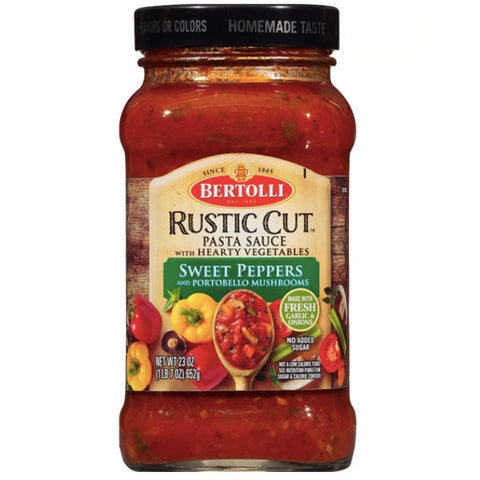 Bertolli Rustic Cut Pasta Sauce Sweet Peppers, 24 oz. - Water Butlers