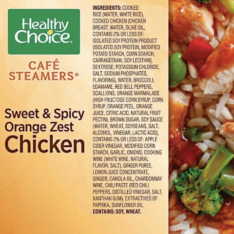 Healthy Choice Sweet & Spicy Orange Zest Chicken, 9.5 oz - Water Butlers