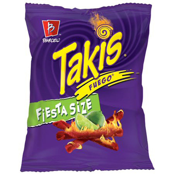 Takis Fuego Rolled Spicy Tortilla Chips, Hot Chili Pepper Lime Flavored Hot  Chips, 20 Ounce Fiesta Size Bag