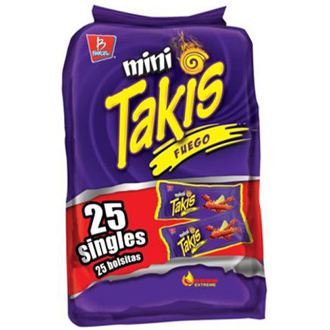 Mini Takis Fuego, Snack Packs, 25 Count