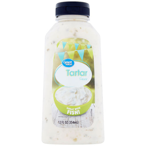 Great Value Tartar Sauce, 12 fl oz