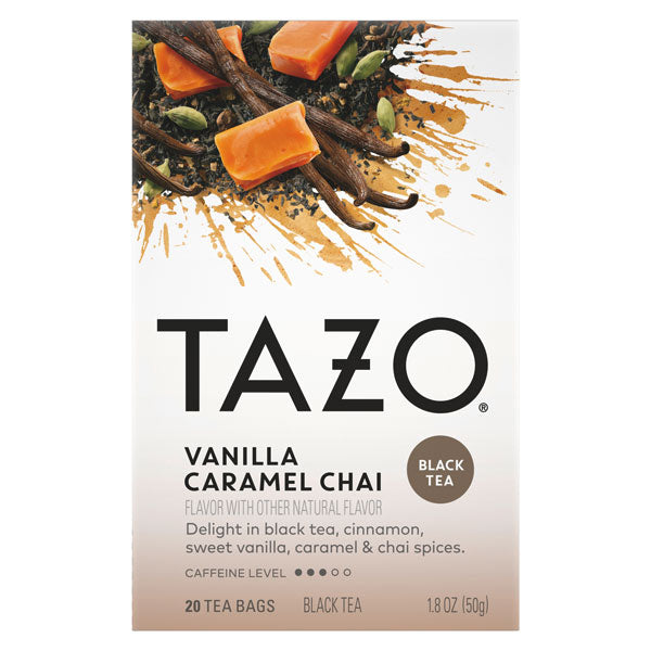 Tazo Vanilla Caramel Chai Black tea, 20 Count
