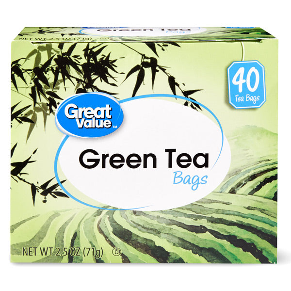 Great Value Decaffeinated Green Tea, Tea Bags, 1.9 oz, 40 Count - Walmart .com