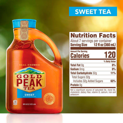 Gold Peak Sweetened Black Iced Tea Drink, 89 fl oz