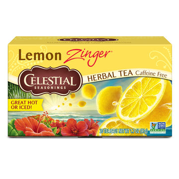Celestial Seasonings Lemon Zinger Herbal Tea, 20 Count