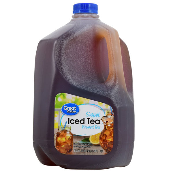 Great Value Sweet Brewed Iced Tea, 128 oz.