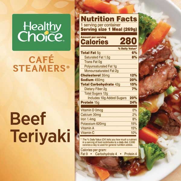 Healthy Choice Beef Teriyaki, 9.5 oz - Water Butlers