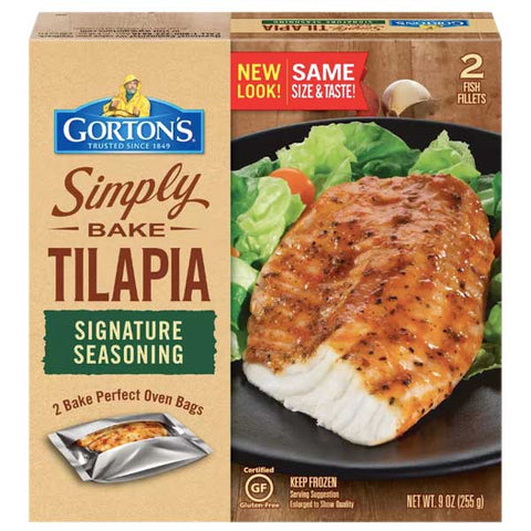 Gorton's Simply Bake Signature Seasoning Tilapia, 9 oz - Water Butlers