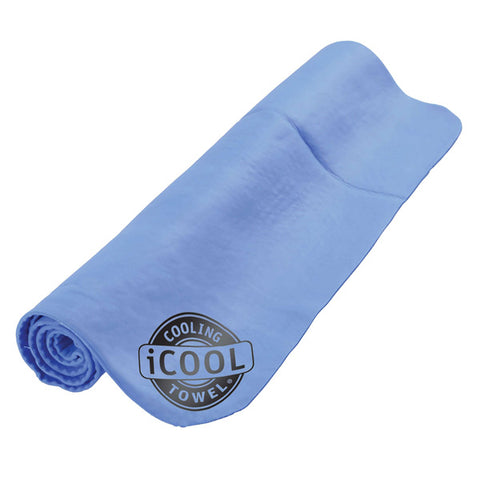 iCOOL Cooling Towel, Sky Blue, Size 24 inch x 17 inch