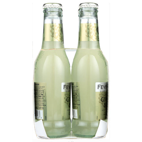 Fever Tree Ginger Beer, 6.8 fl oz bottles, 4 Ct - Water Butlers