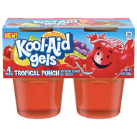 Jell-o Kool-Aid Gels Tropical Punch Juicy Gels, 4 Ct - Water Butlers