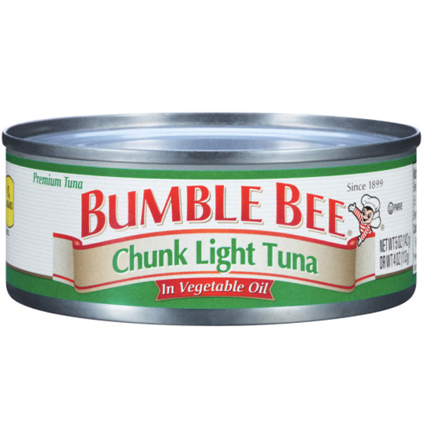 Bumble Bee Chunk Light Tuna in Vegetable Oil, 5 oz - Water Butlers