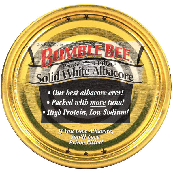 Bumble Bee Prime Fillet Solid White Albacore Tuna in Water, 5oz - Water Butlers