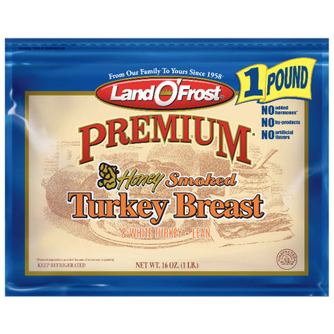 Land O'Frost Premium Honey Smoked Turkey Breast, 16 oz - Water Butlers