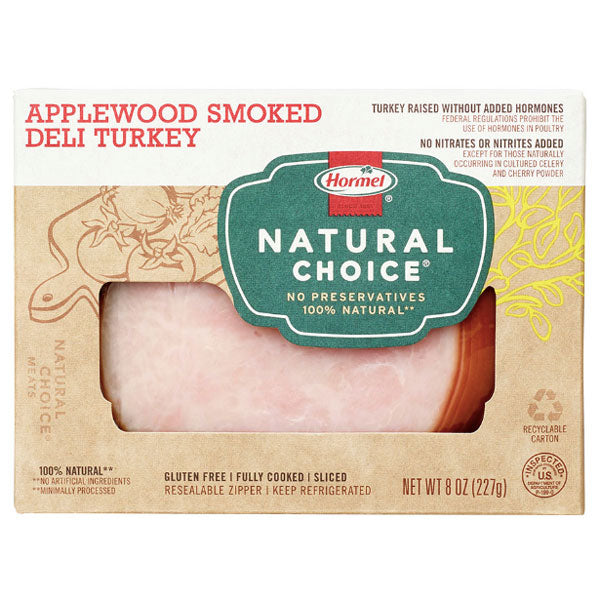 Water Butlers Hormel Natural Choice Applewood Smoked Deli Turkey 8oz