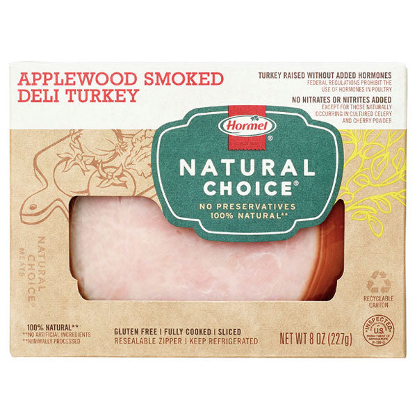 Hormel Natural Choice Applewood Smoked Deli Turkey, 8 oz - Water Butlers