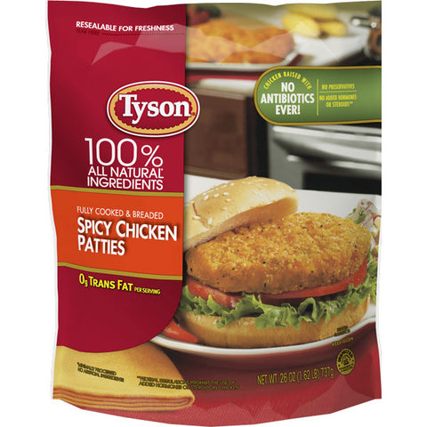 Tyson Spicy Chicken Patties, 26 oz.