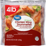 Great Value Chicken Wing Drummettes, 4 lb.