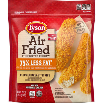 Tyson Air Fried Perfectly Crispy Chicken Breast Strips, 20 oz.