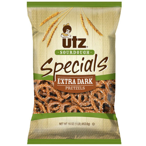 UTZ Sourdough Specials Extra Dark Pretzels, 16 oz