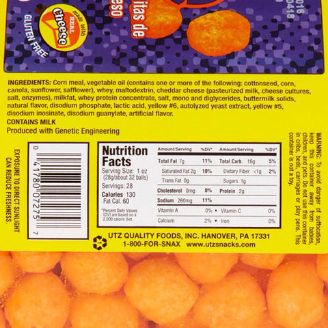 UTZ Cheese Cheddar Balls, 23 oz.