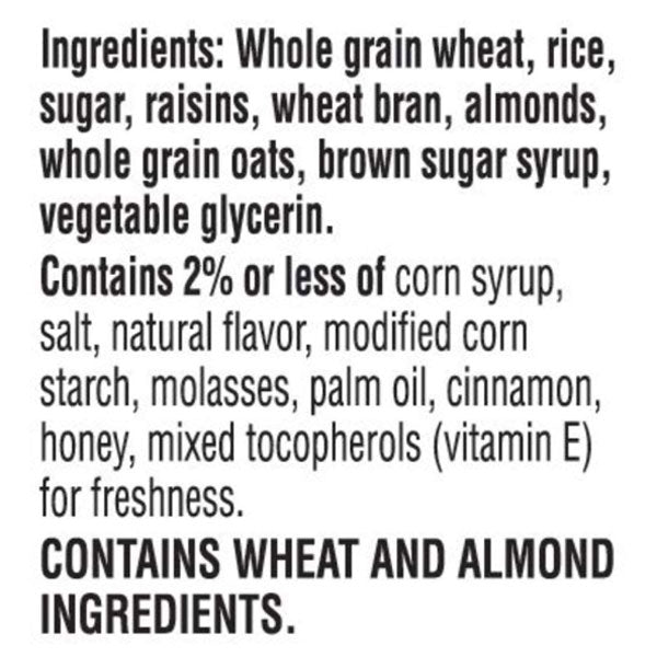 Kellogg's Raisin Bran Crunch Vanilla Almond Family Size 22.2 oz - Water Butlers