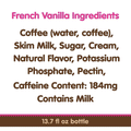 Dunkin' Donuts Iced Coffee, French Vanilla 13.7 fl - Water Butlers