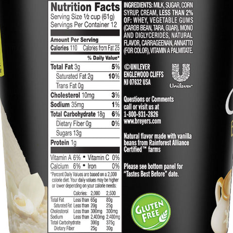 Breyers Extra Creamy Vanilla Ice Cream, 48oz