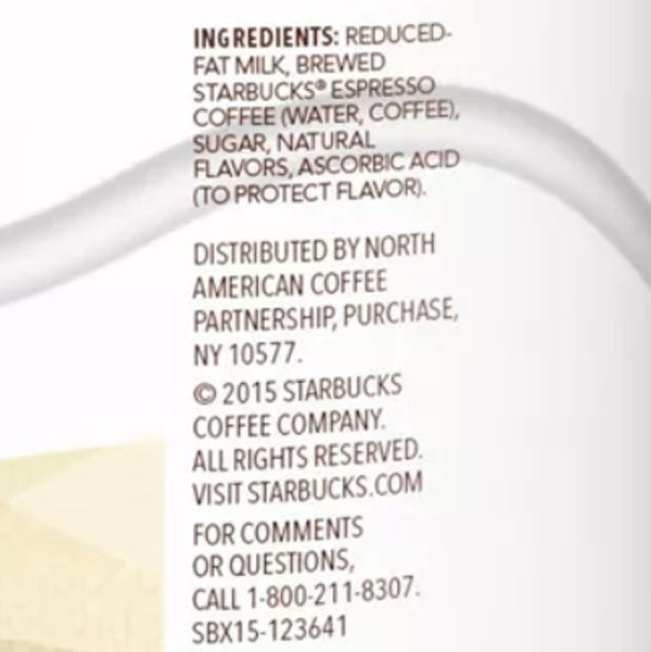 Starbucks Vanilla Latte Iced Espresso Coffee, 40 oz - Water Butlers