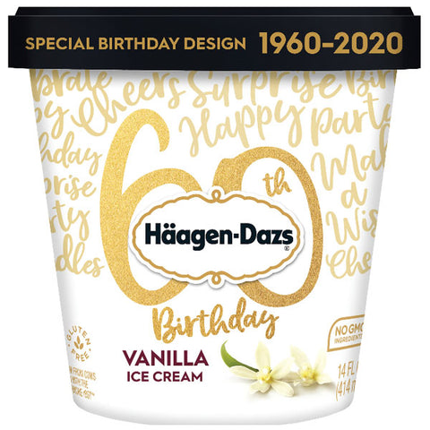 Haagen Dazs Ice Cream, Vanilla, 14 fl. oz. Cup