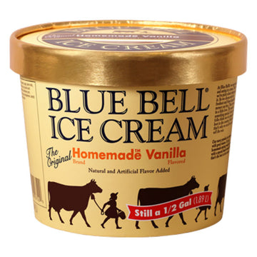Blue Bell Homemade™ Vanilla Ice Cream, 0.5 gal