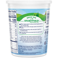 Stonyfield Organic Vanilla Low fat Yogurt, 32 oz.